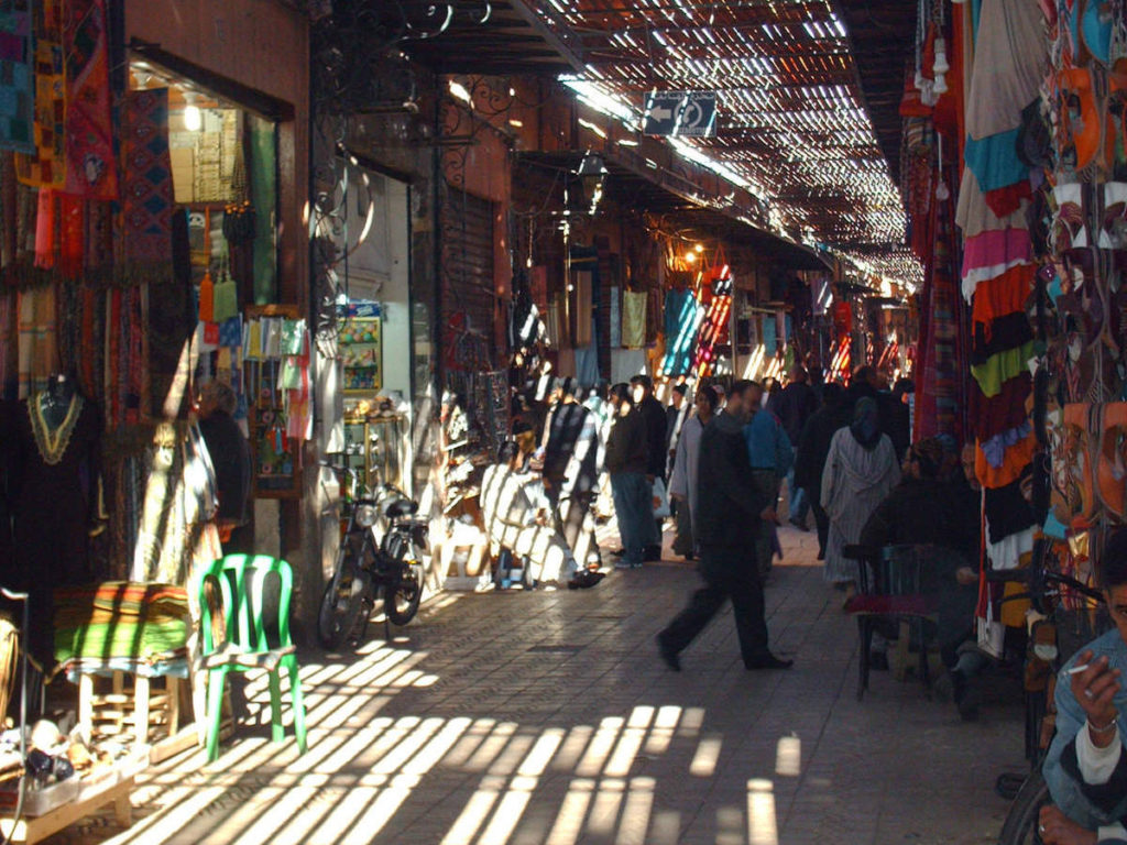 everyday shopping in the souk of Marrakech