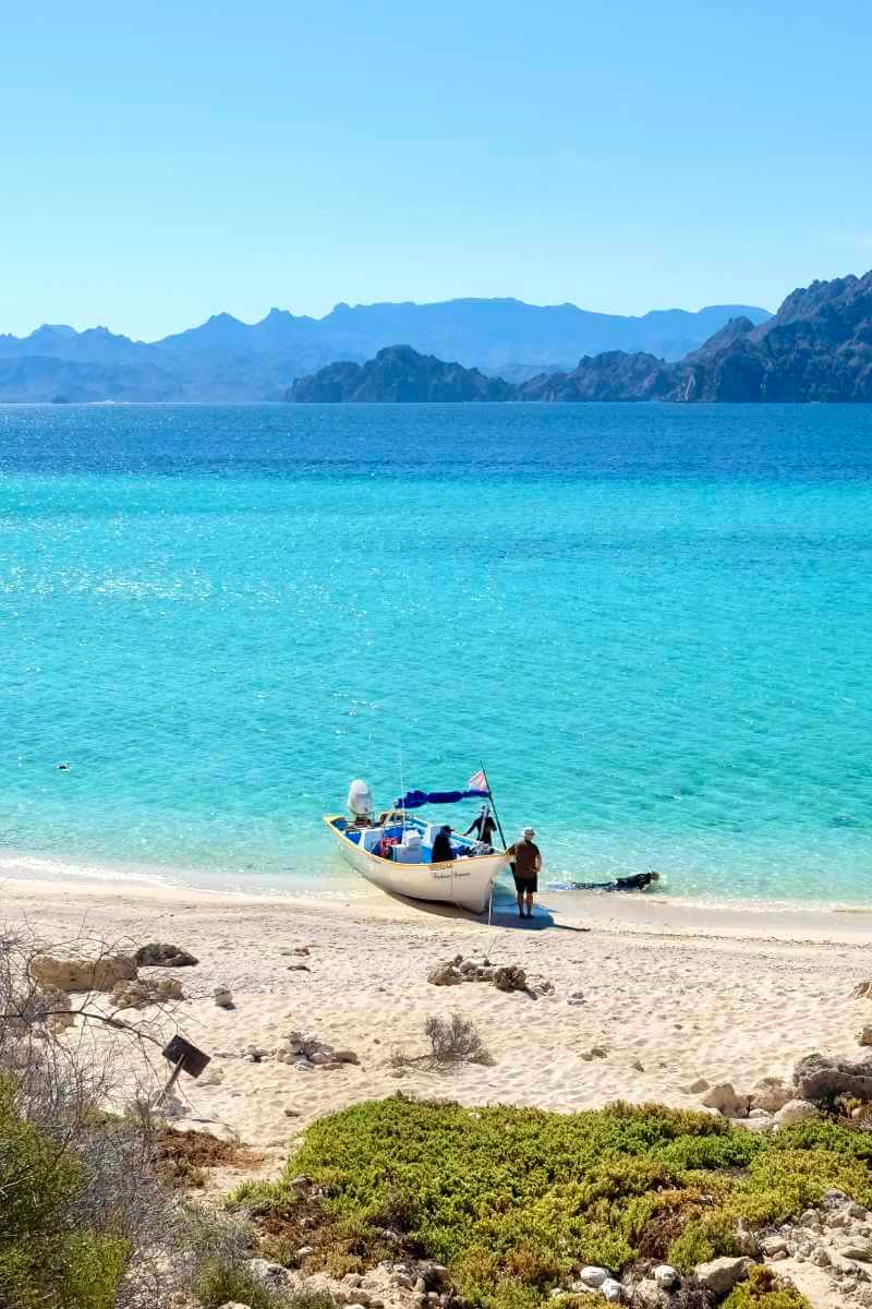 A secluded island of Isla del Carmen, Loreto, Baja California Sur, Mexico