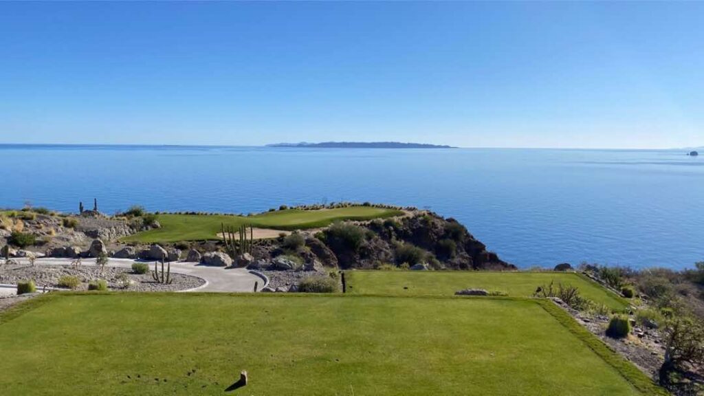 Killer sea view from the Danzante bay golf course in Loreto