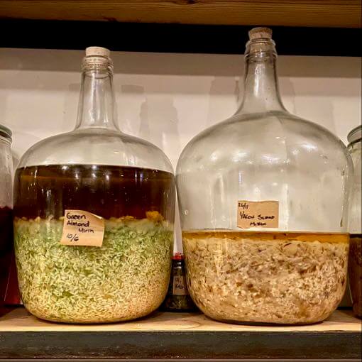 Lisbon restaurant Sem's fermentation bottles