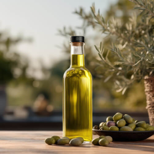 Olive oil and olives