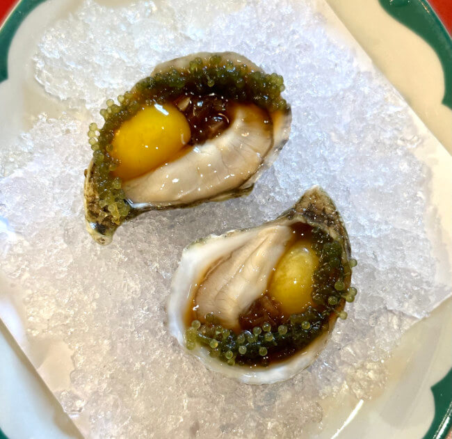 Neng Jr.'s Adobo oysters, Asheville, North Carolina